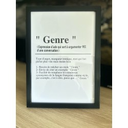 Cadre " Genre "